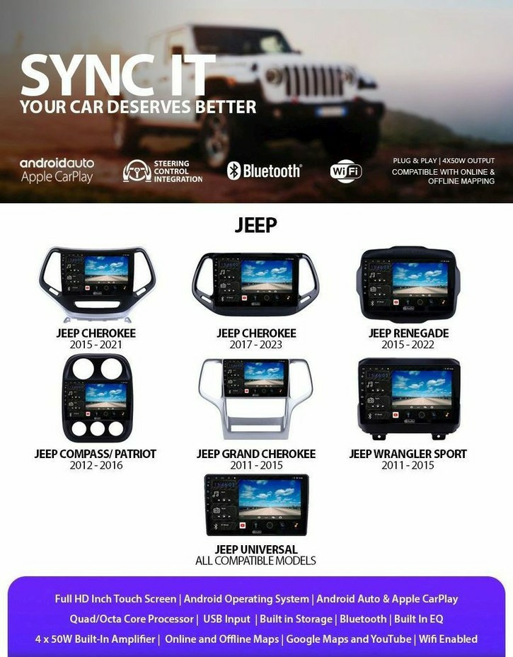 Buy JEEP ANDROID CARPLAY